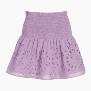 NWT Thakoon Smocked Eyelet Mini Skirt